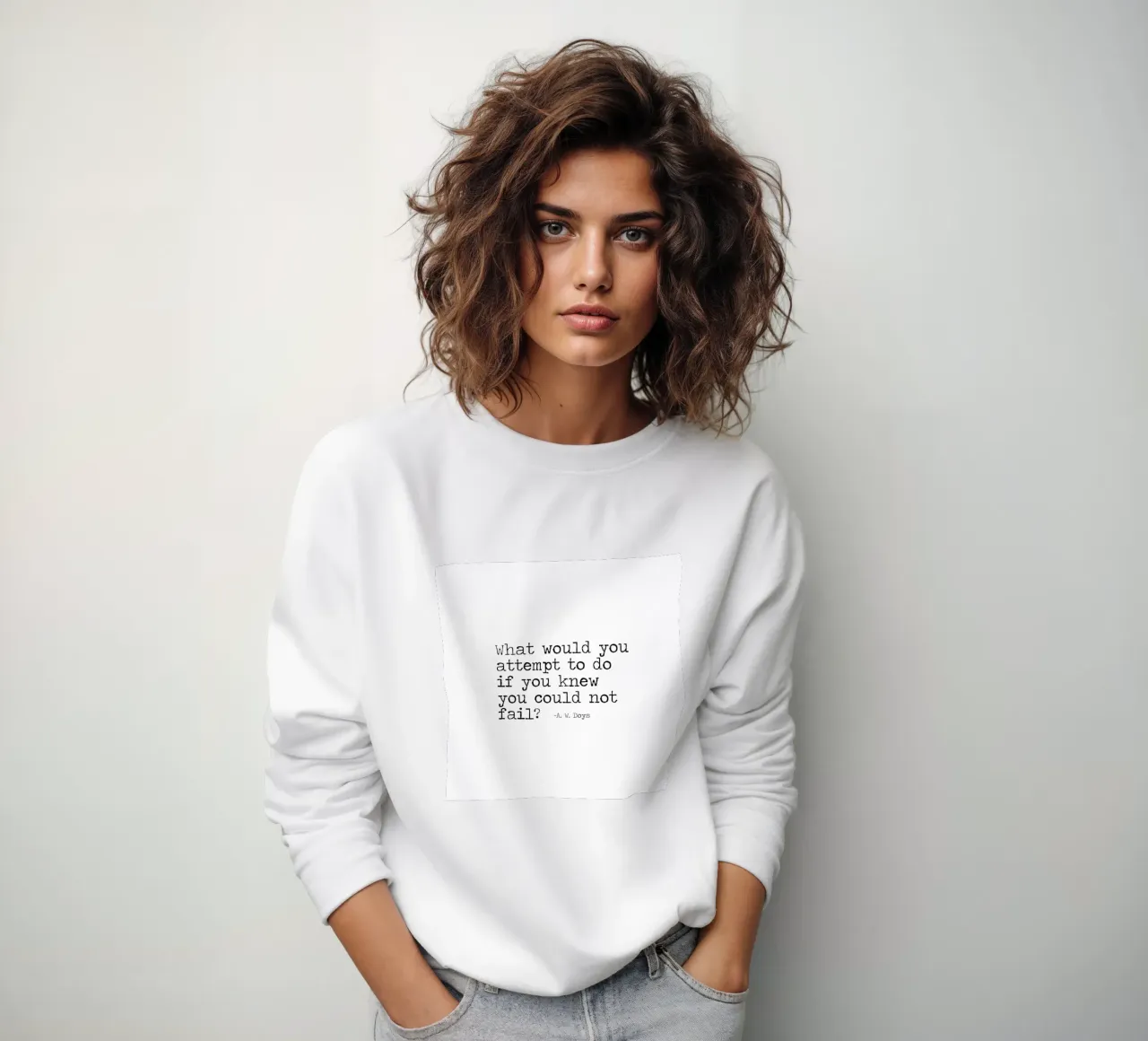 What would you attempt, if you knew you could not fail Quote sweatshirt by Summer Soul Co. - Quotes