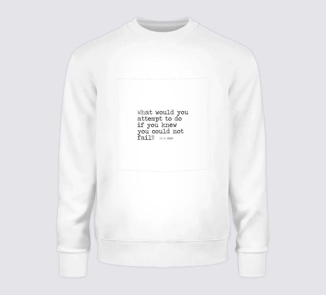 Che cosa tentereste, se sapeste di non poter fallire? felpa da Summer Soul Co. - Quotes
