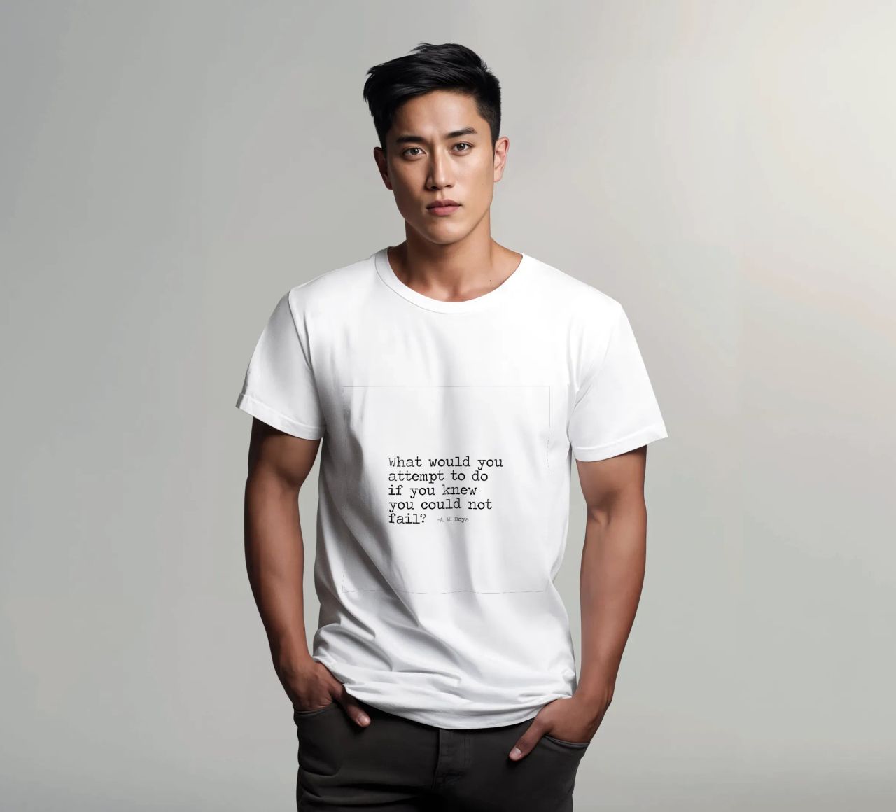 What would you attempt, if you knew you could not fail Quote t-shirt by Summer Soul Co. - Quotes