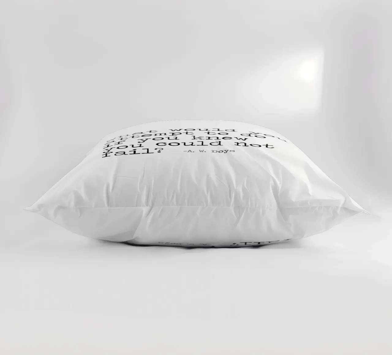 What would you attempt, if you knew you could not fail Quote decorative cushion by Summer Soul Co. - Quotes
