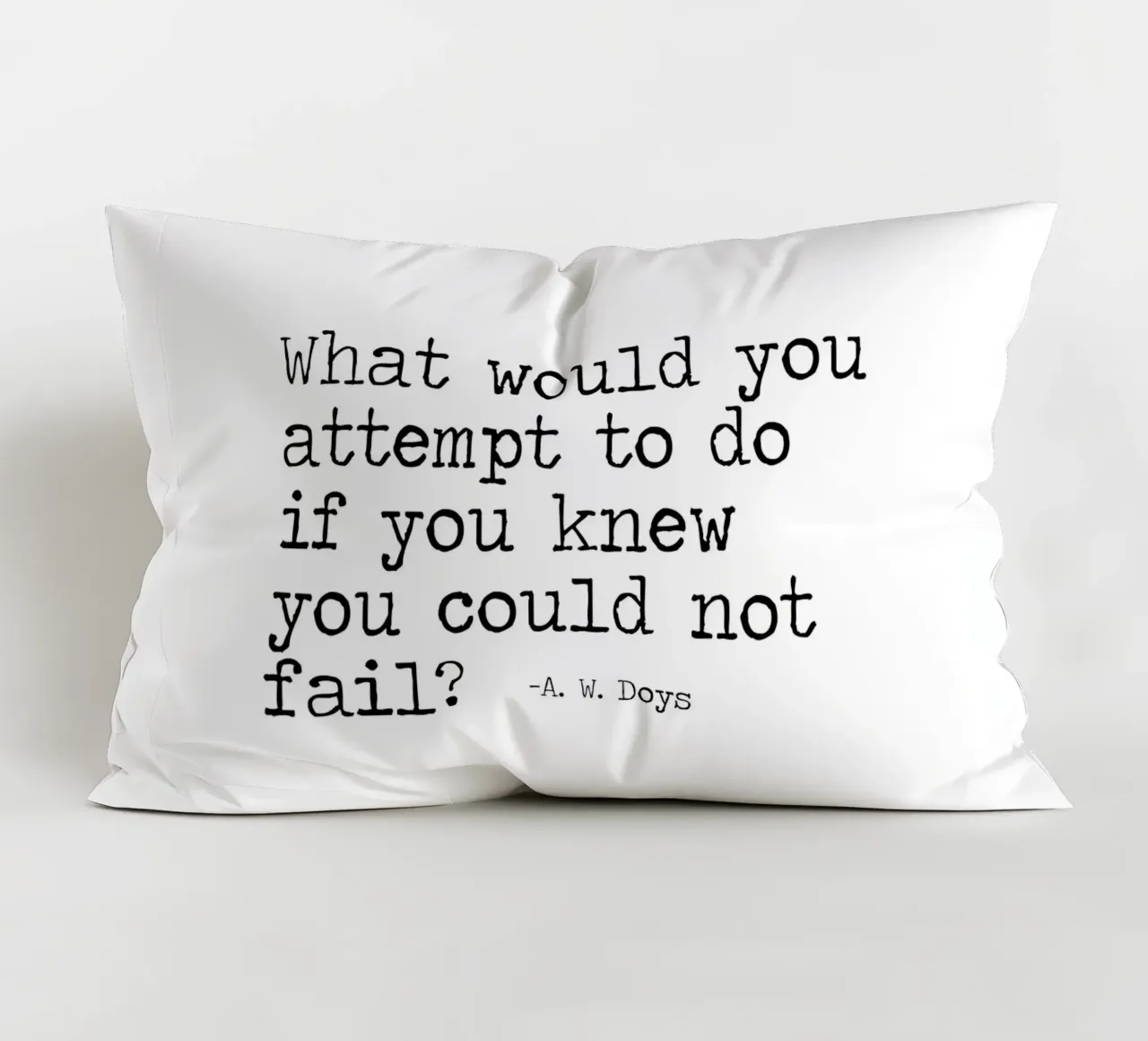 What would you attempt, if you knew you could not fail Quote decorative cushion by Summer Soul Co. - Quotes