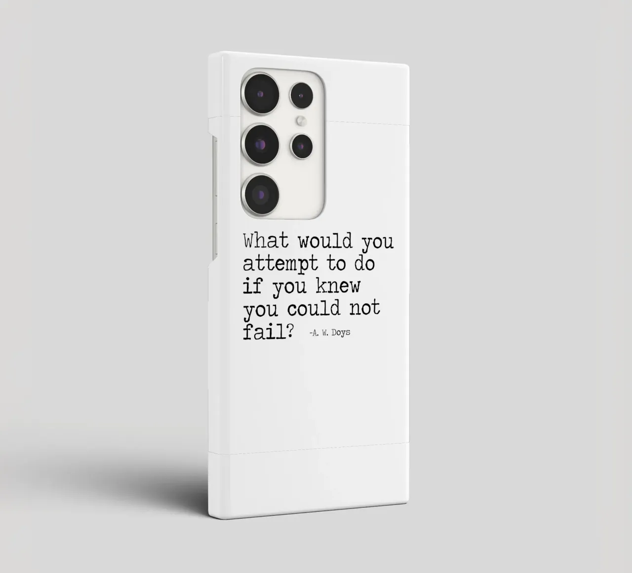 What would you attempt, if you knew you could not fail Quote samsung phone case by Summer Soul Co. - Quotes