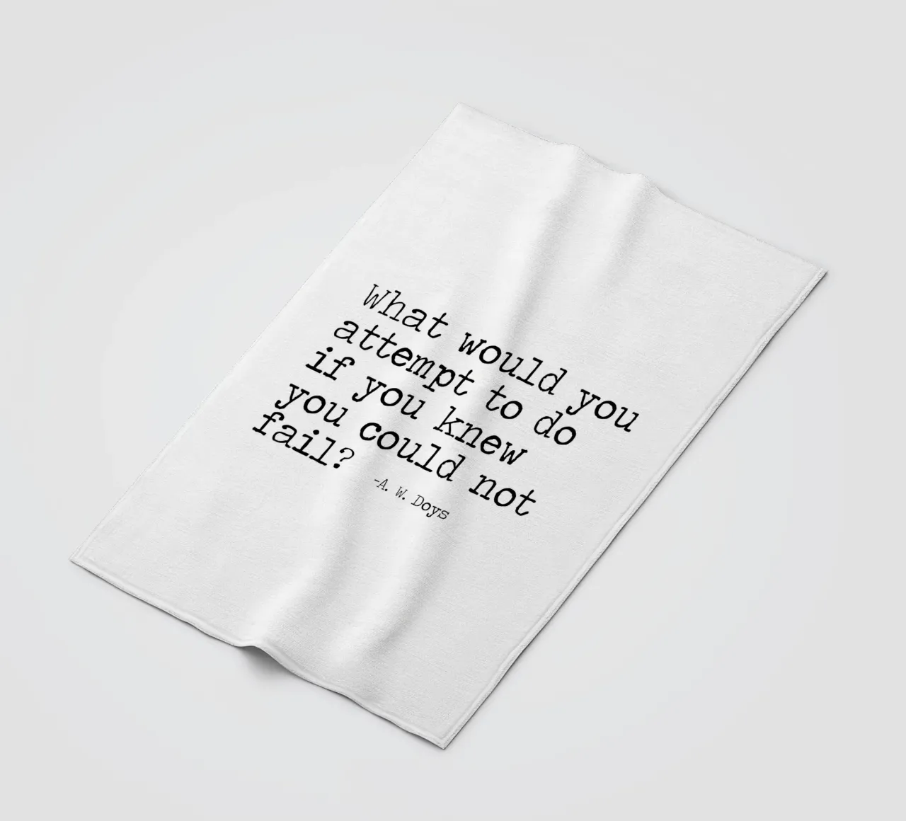 What would you attempt, if you knew you could not fail Quote fleece blanket by Summer Soul Co. - Quotes