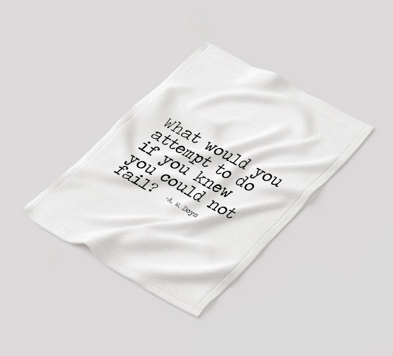 What would you attempt, if you knew you could not fail Quote fleece blanket by Summer Soul Co. - Quotes