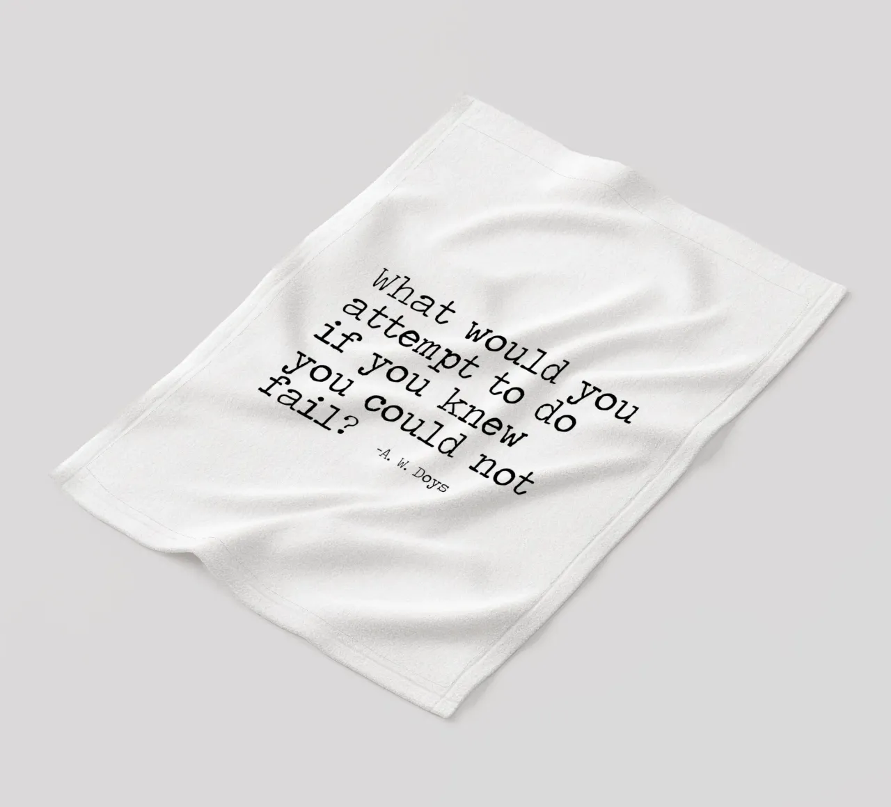 What would you attempt, if you knew you could not fail Quote fleece blanket by Summer Soul Co. - Quotes