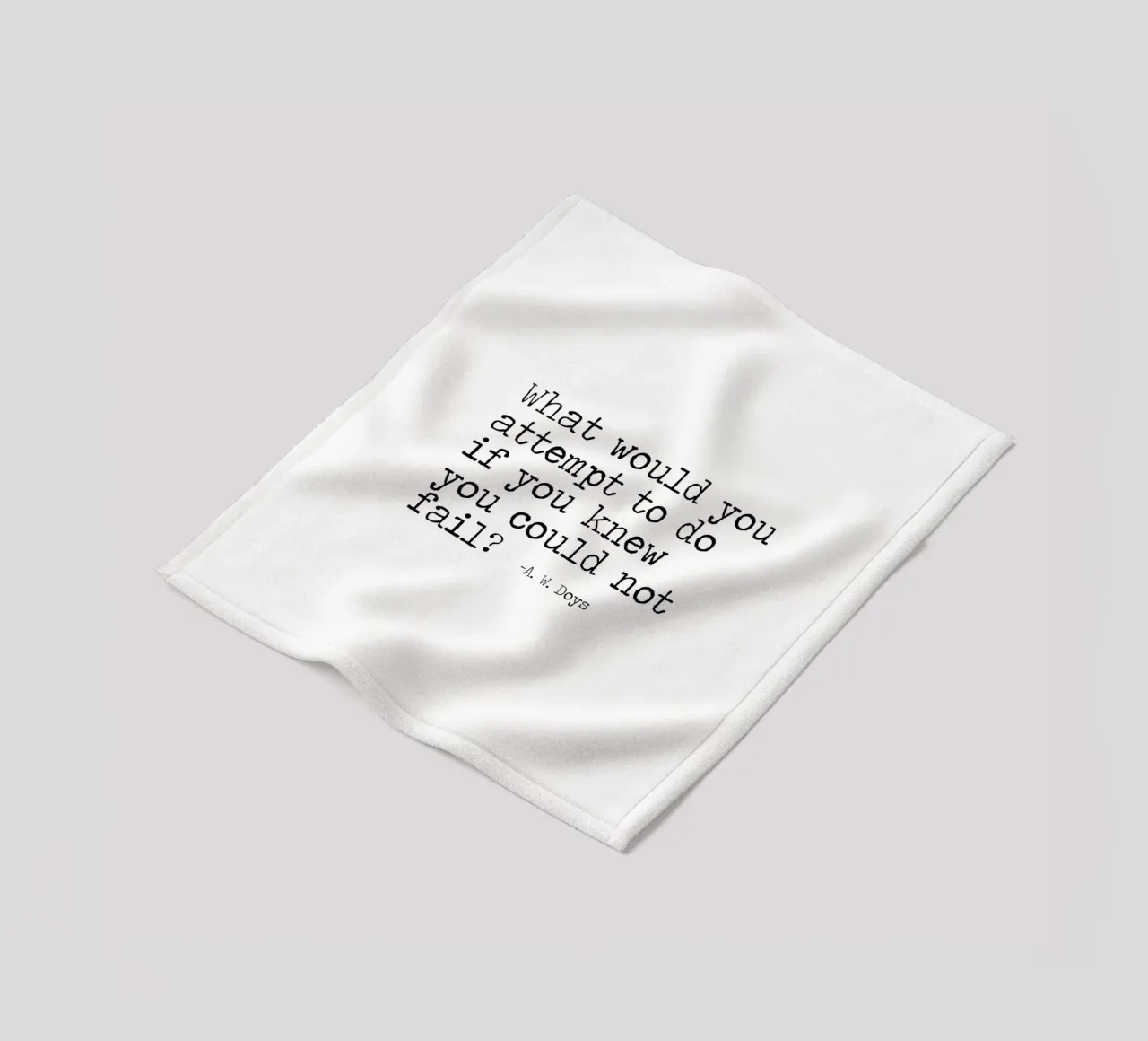 What would you attempt, if you knew you could not fail Quote fleece blanket by Summer Soul Co. - Quotes