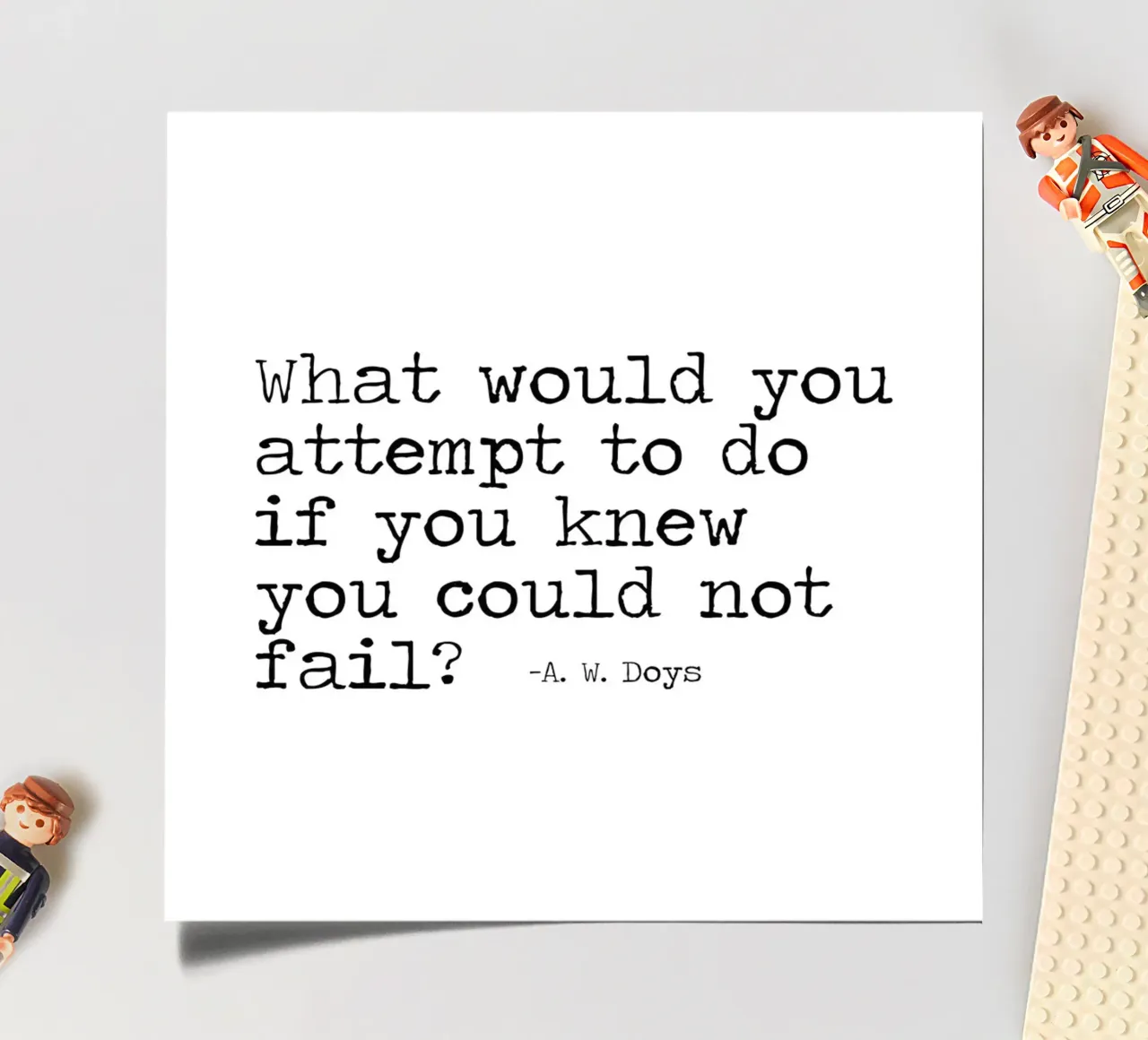 What would you attempt, if you knew you could not fail Quote sticker sheet by Summer Soul Co. - Quotes
