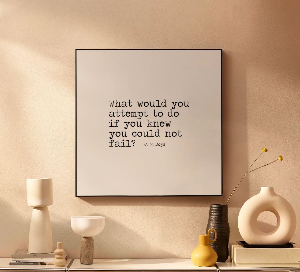What would you attempt, if you knew you could not fail Quote alu-dibond by Summer Soul Co. - Quotes