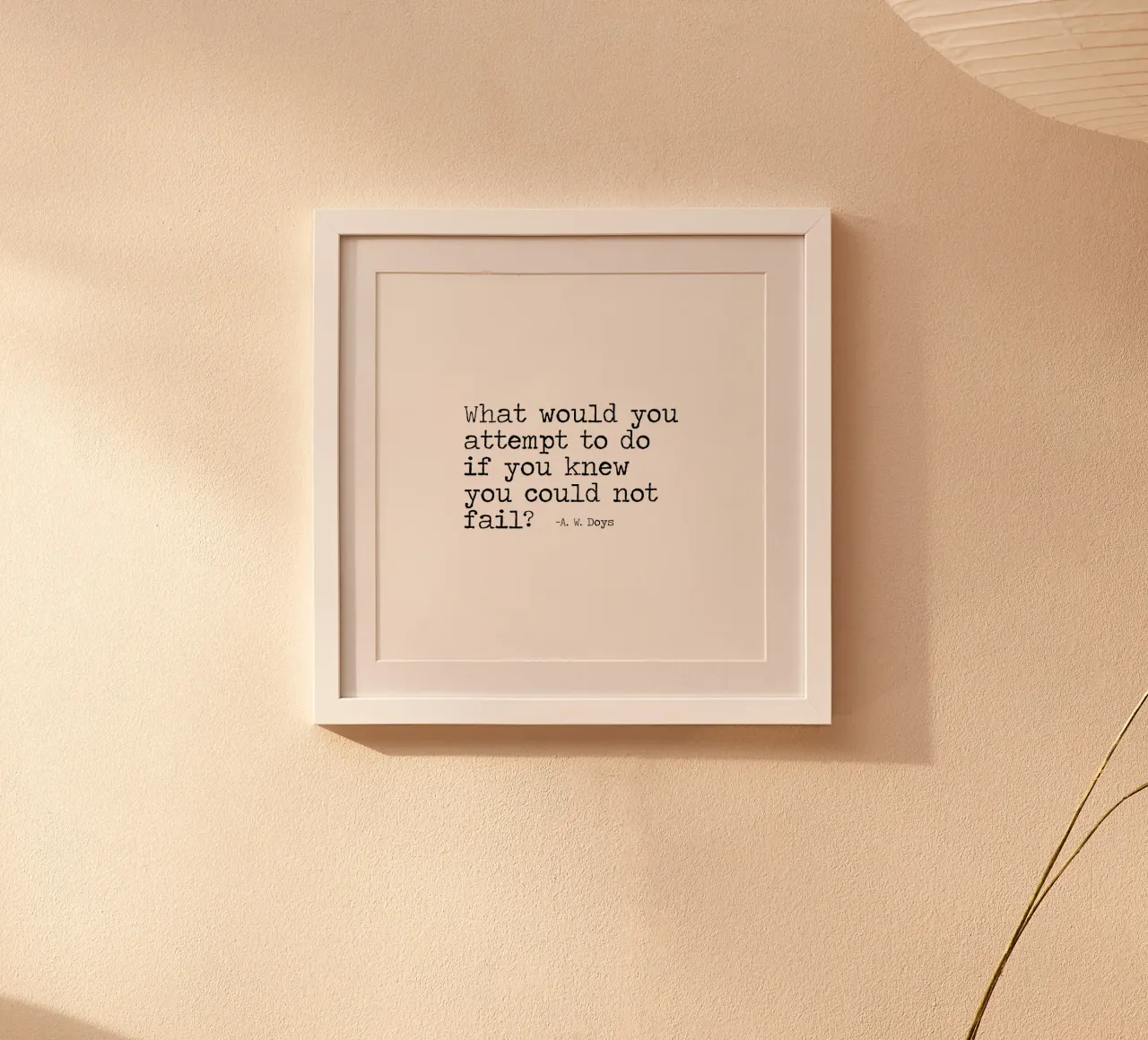 What would you attempt, if you knew you could not fail Quote hahnemühle by Summer Soul Co. - Quotes