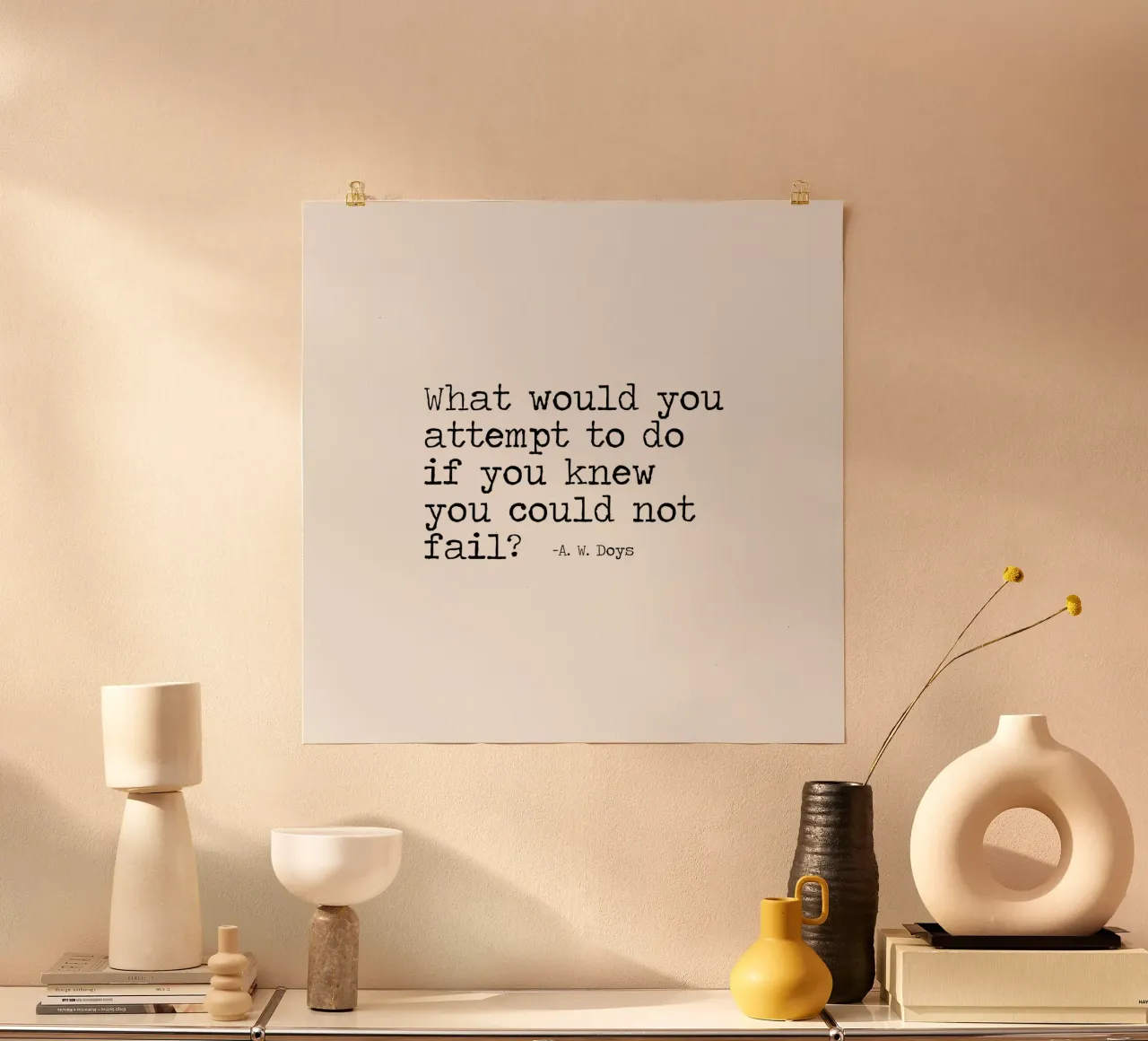 What would you attempt, if you knew you could not fail Quote hahnemühle by Summer Soul Co. - Quotes