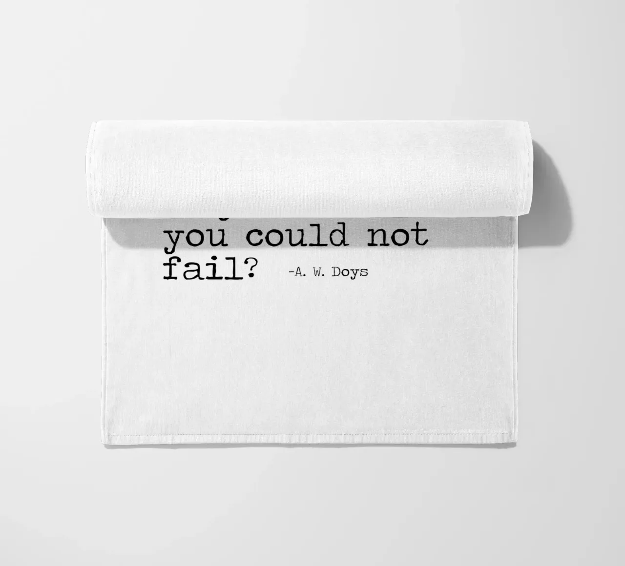 What would you attempt, if you knew you could not fail Quote beach towel by Summer Soul Co. - Quotes