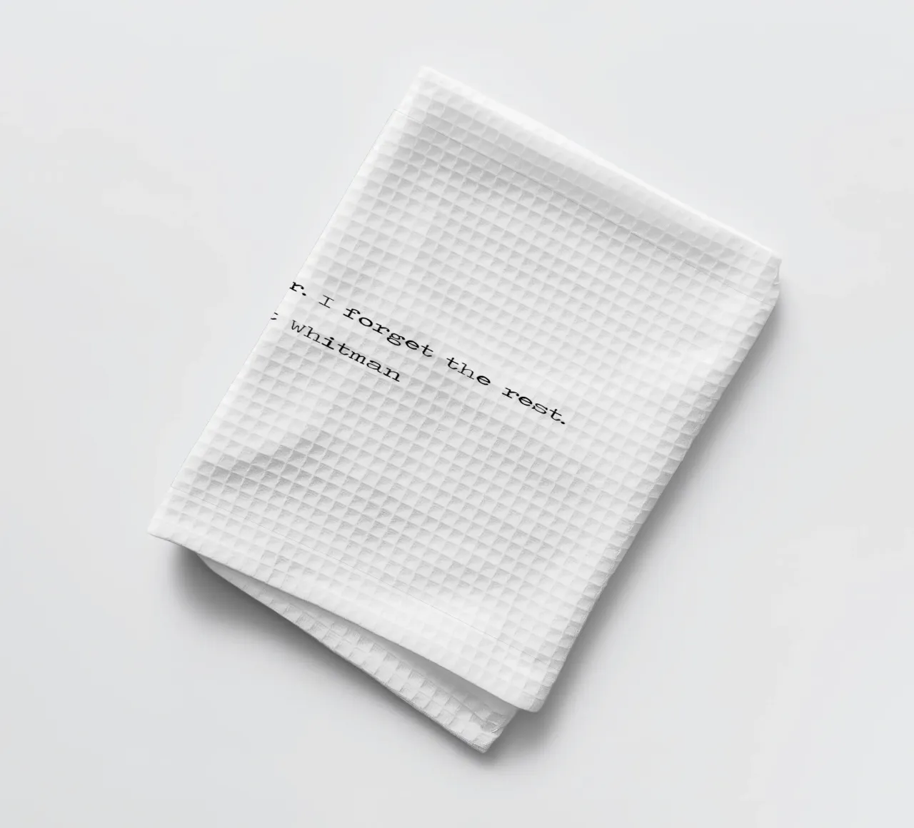 "Nous étions ensemble, j'ai oublié le reste" - Citation de Walt Whitman torchon de Summer Soul Co. - Quotes