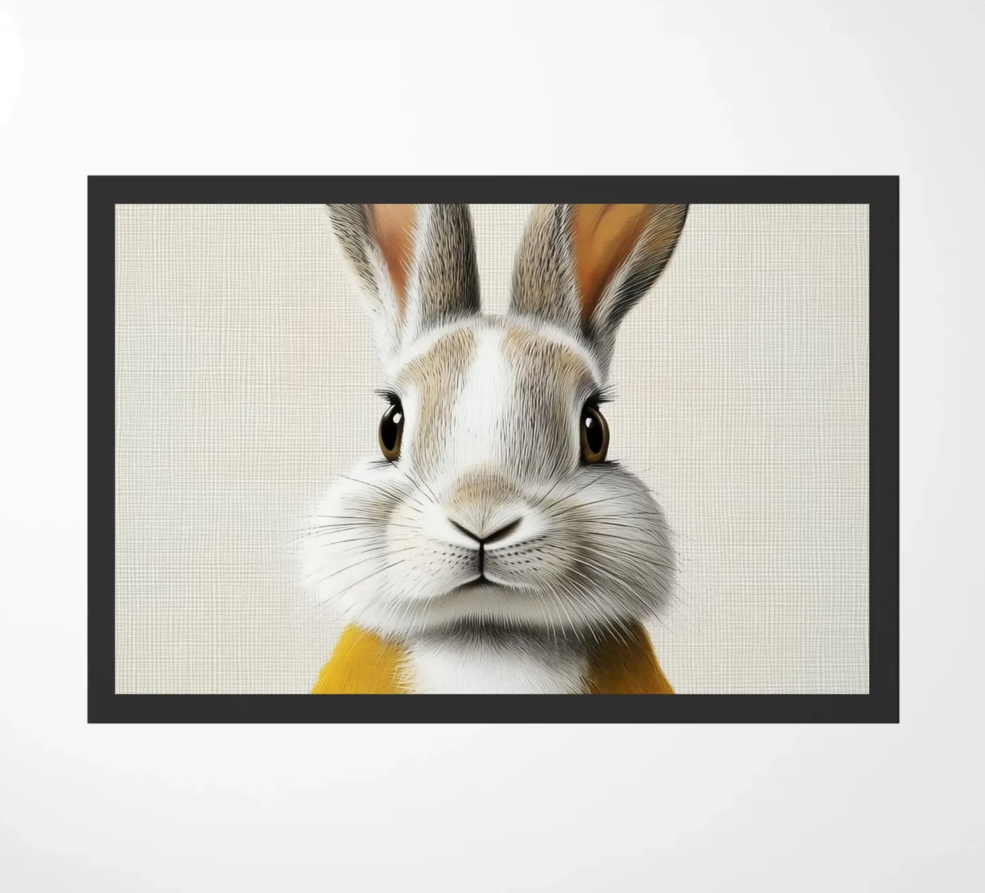 Coniglietto simpatico e solare zerbino da Carinaprint