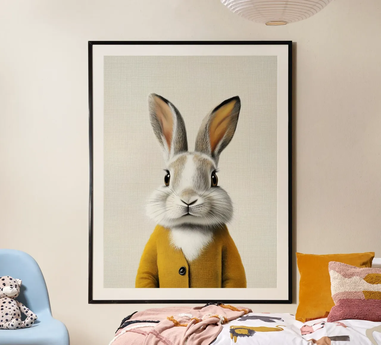 Sunny cute bunny poster by Carinaprint