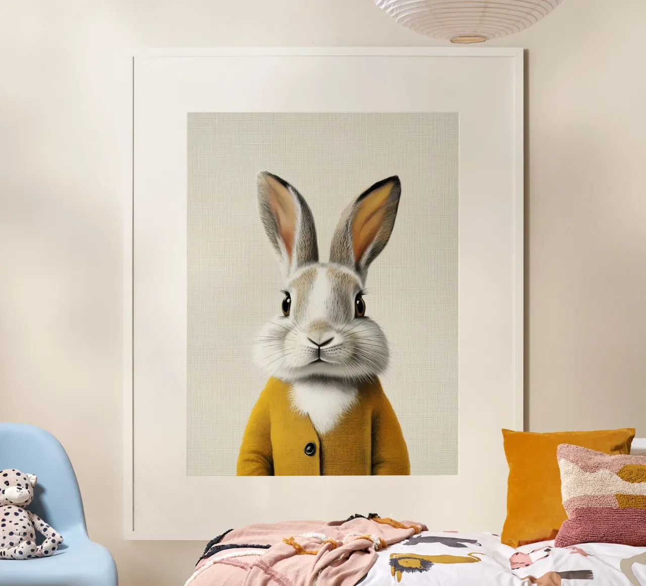 Sunny cute bunny poster by Carinaprint