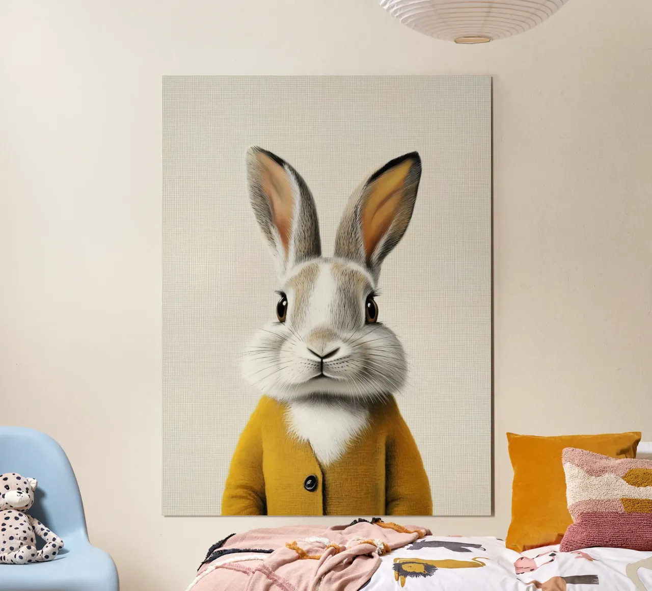 Sunny cute bunny poster by Carinaprint