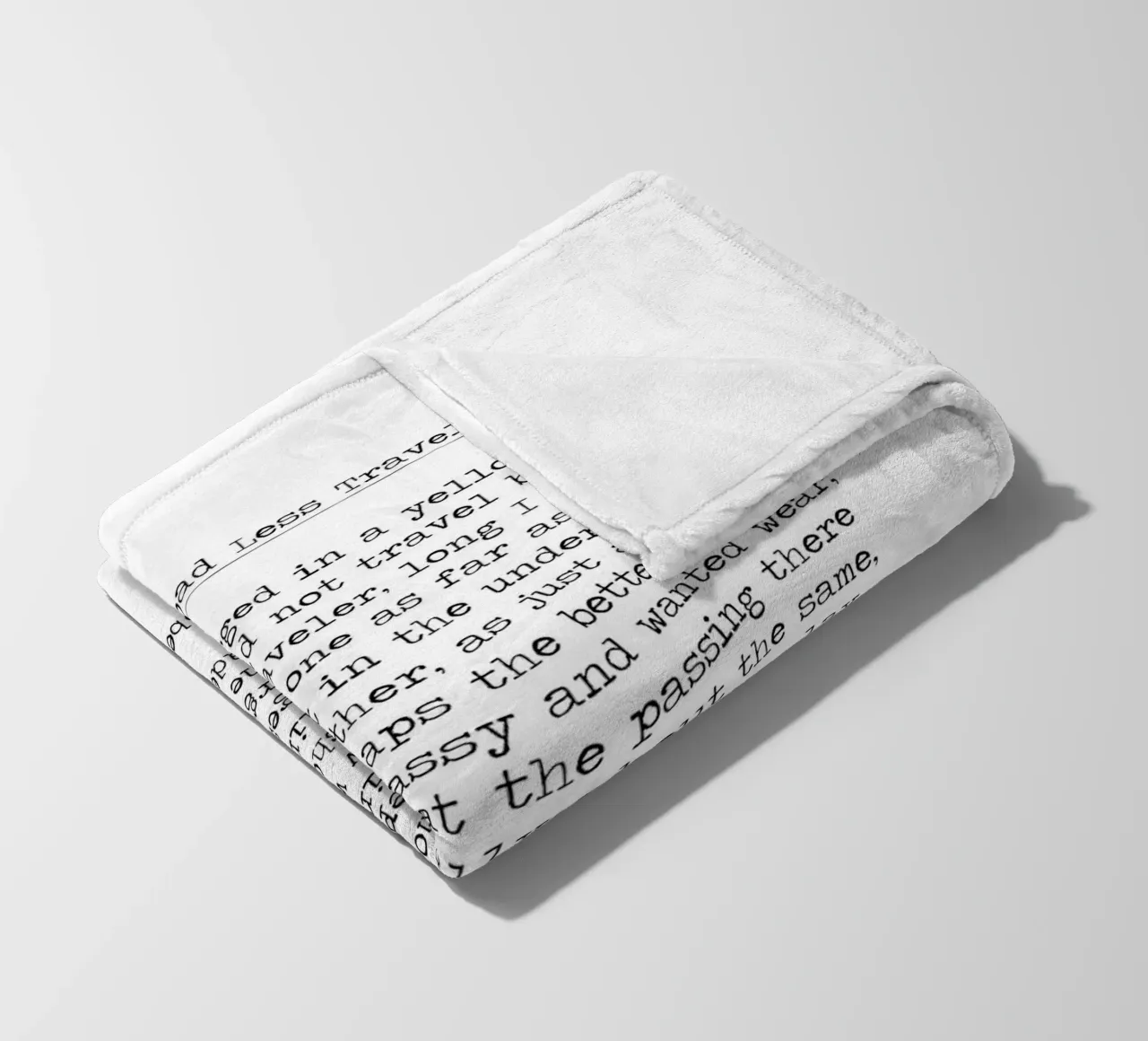 "Neem de minst bereisde weg" - Robert Frost Citaat fleecedeken van Summer Soul Co. - Quotes