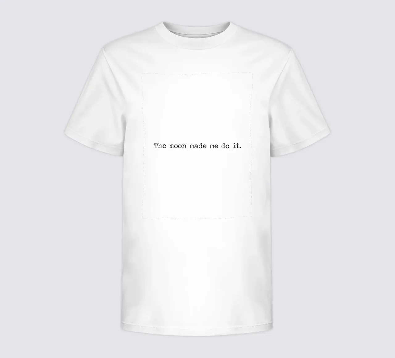 The Moon Made Me Do It Quote Art kids t-shirt by Summer Soul Co. - Quotes