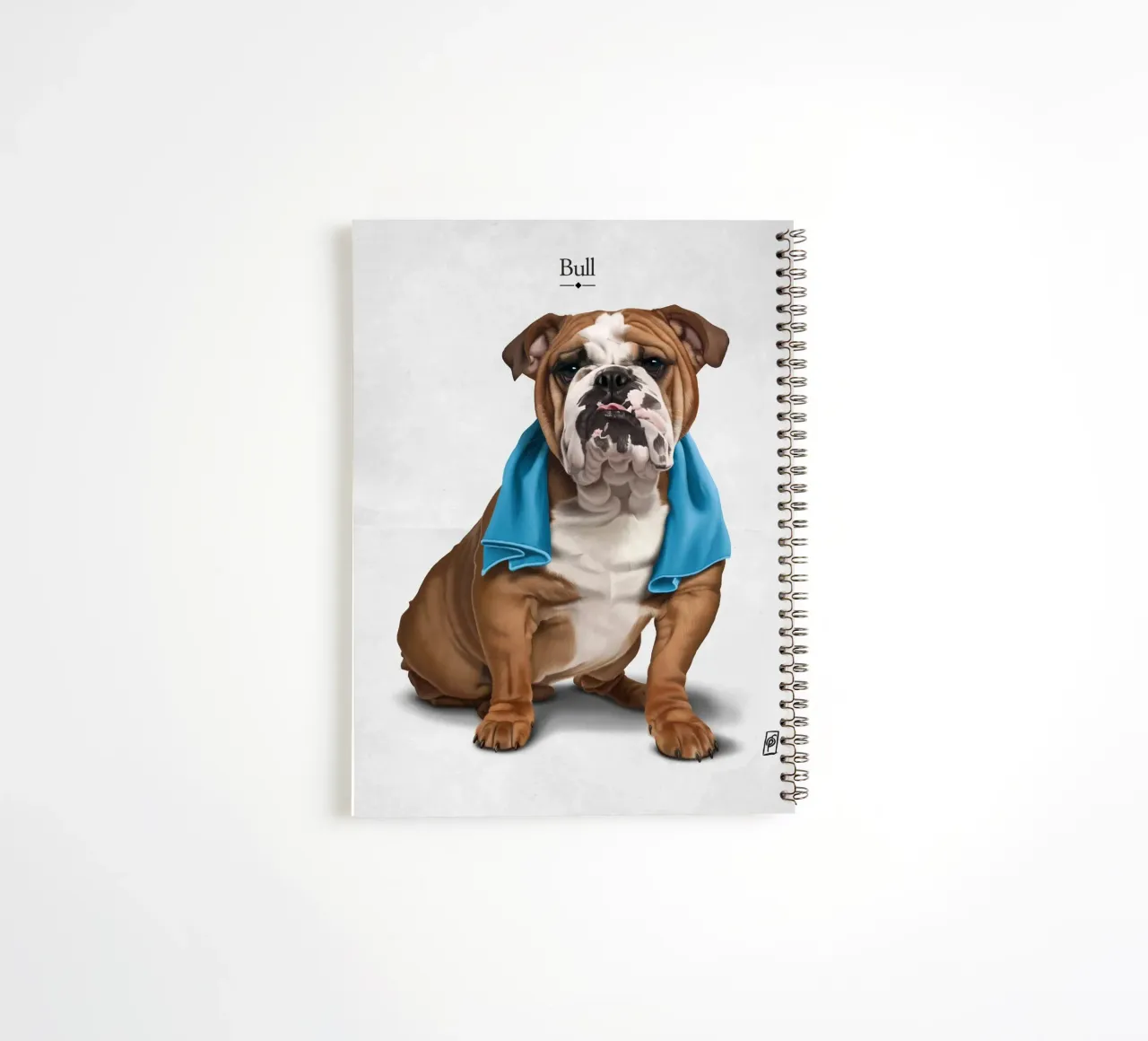 Bull (Titled) spiral notebook by Rob Art | Illustration