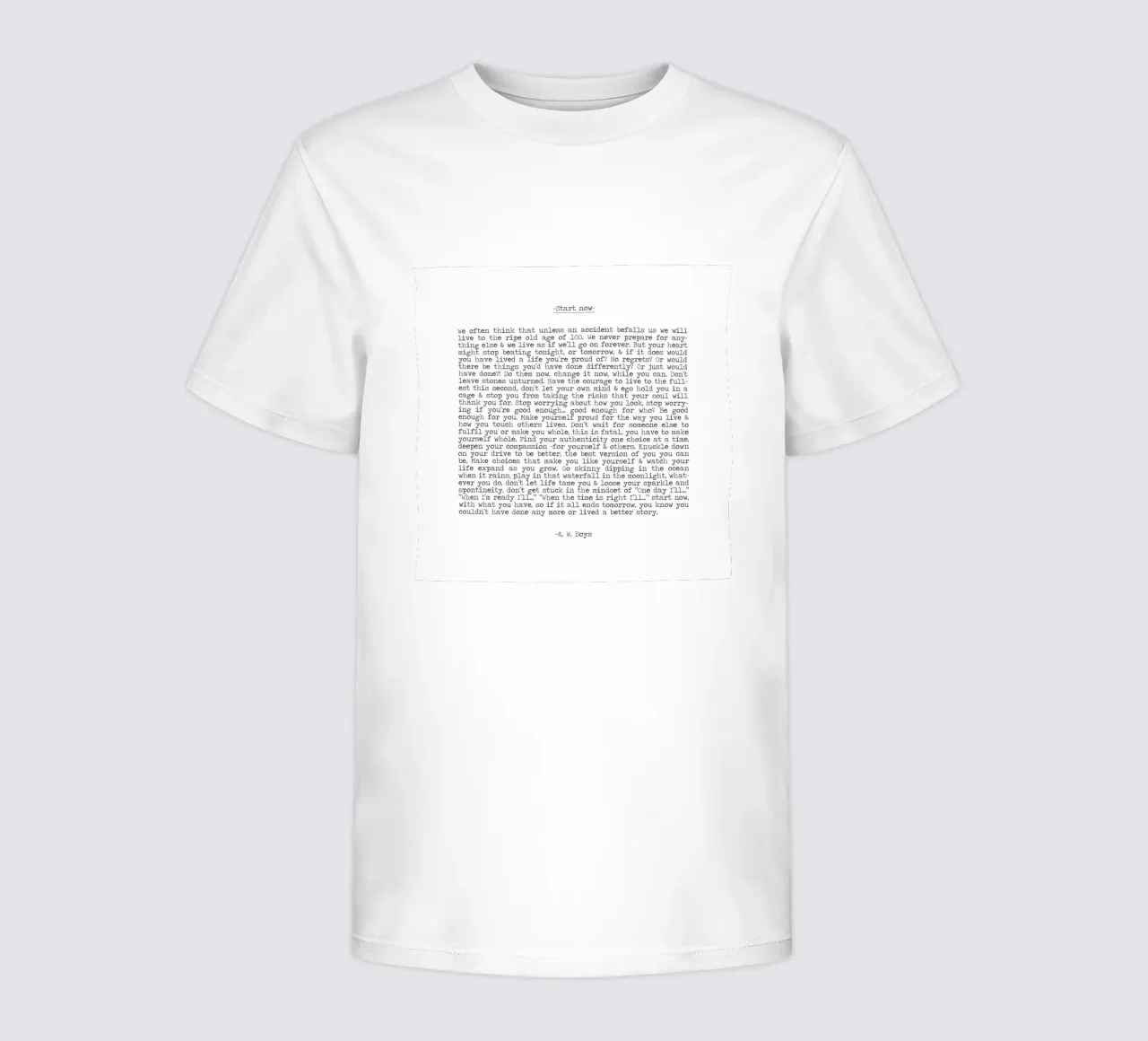 Iniziare ora, vivere il momento, non aspettare, vivere ora Citazione t-shirt bambini da Summer Soul Co. - Quotes