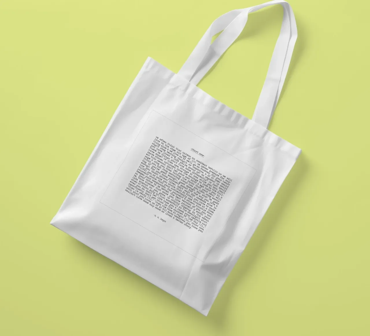 Iniziare ora, vivere il momento, non aspettare, vivere ora Citazione borsa in juta da Summer Soul Co. - Quotes