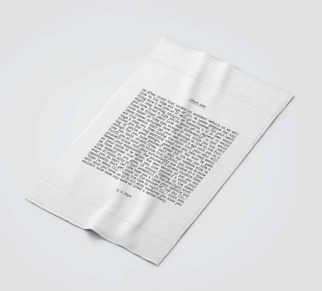 Iniziare ora, vivere il momento, non aspettare, vivere ora Citazione coperta in pile da Summer Soul Co. - Quotes