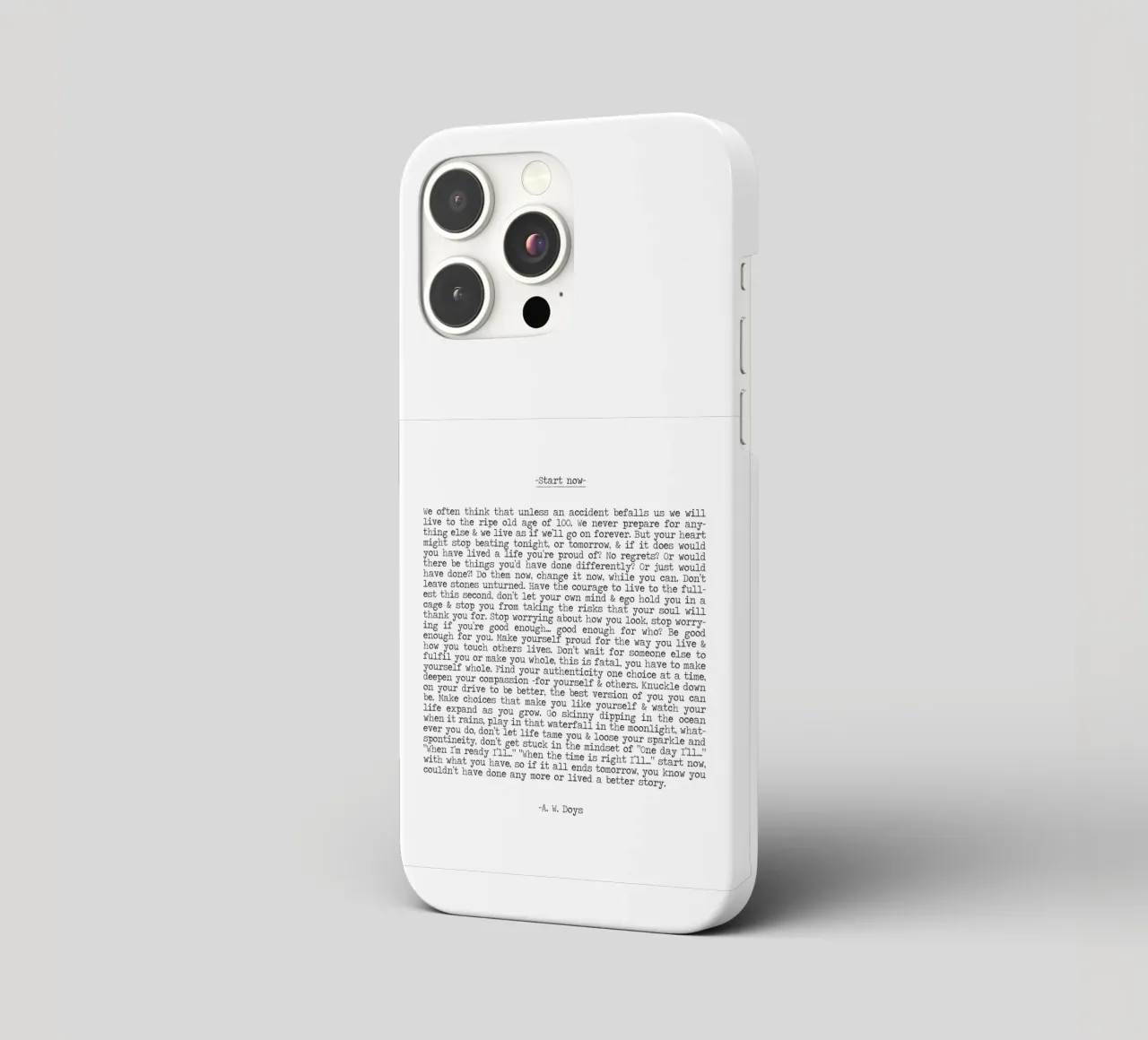 Iniziare ora, vivere il momento, non aspettare, vivere ora Citazione cover iphone da Summer Soul Co. - Quotes