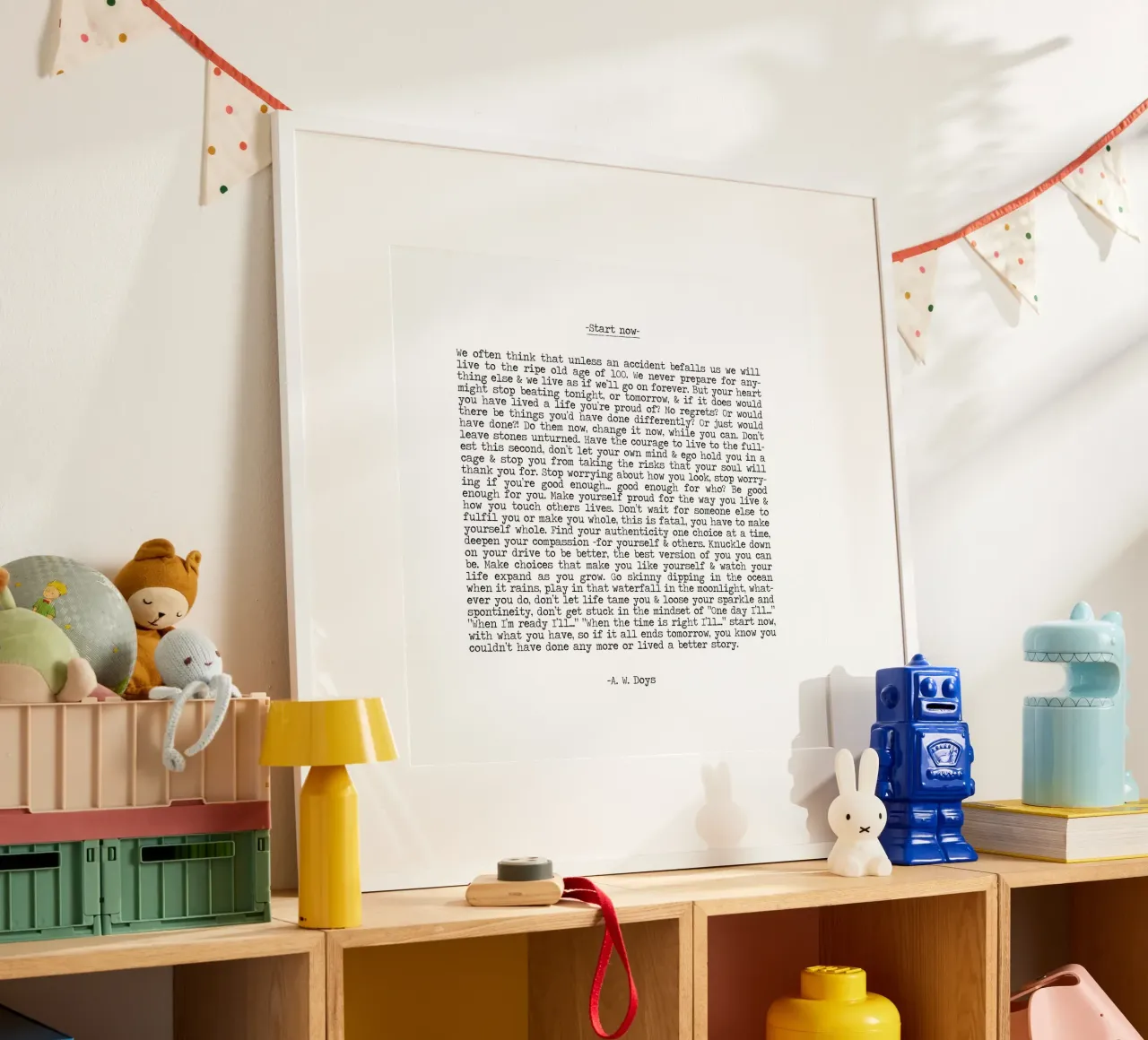 Iniziare ora, vivere il momento, non aspettare, vivere ora Citazione carta hahnemühle da Summer Soul Co. - Quotes