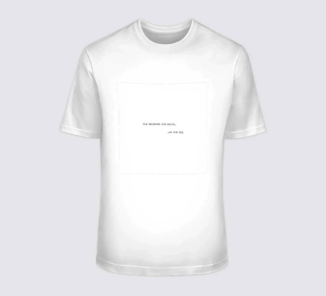 Sie glaubte, dass sie es könnte, also tat sie es. T-Shirt von Summer Soul Co. - Quotes