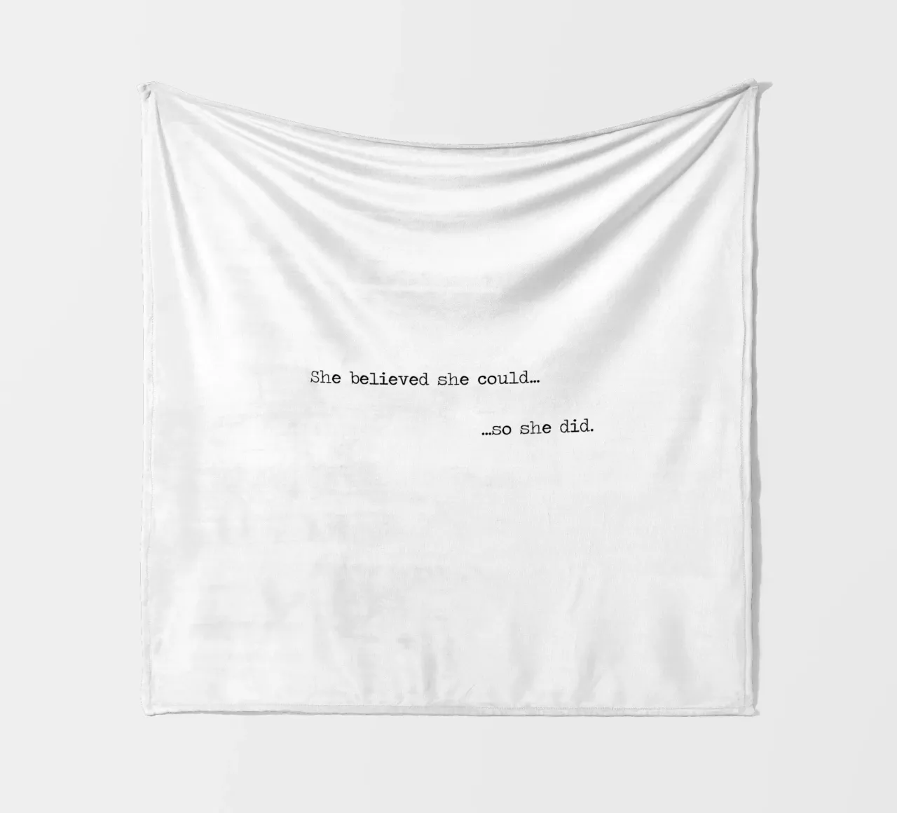 Sie glaubte, dass sie es könnte, also tat sie es. Fleecedecke von Summer Soul Co. - Quotes