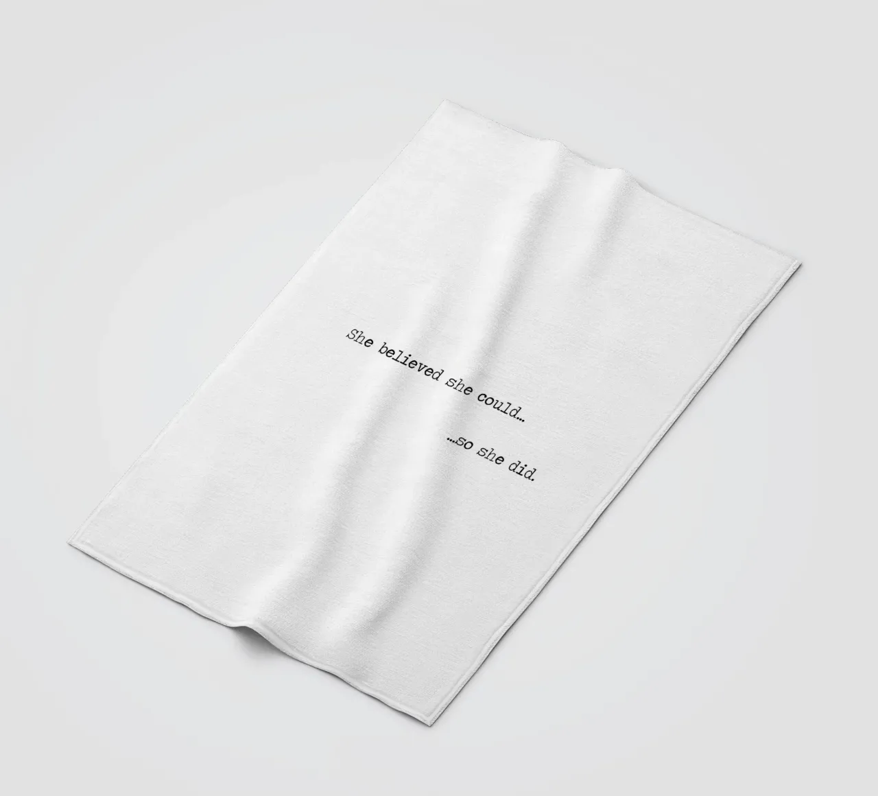 Sie glaubte, dass sie es könnte, also tat sie es. Fleecedecke von Summer Soul Co. - Quotes