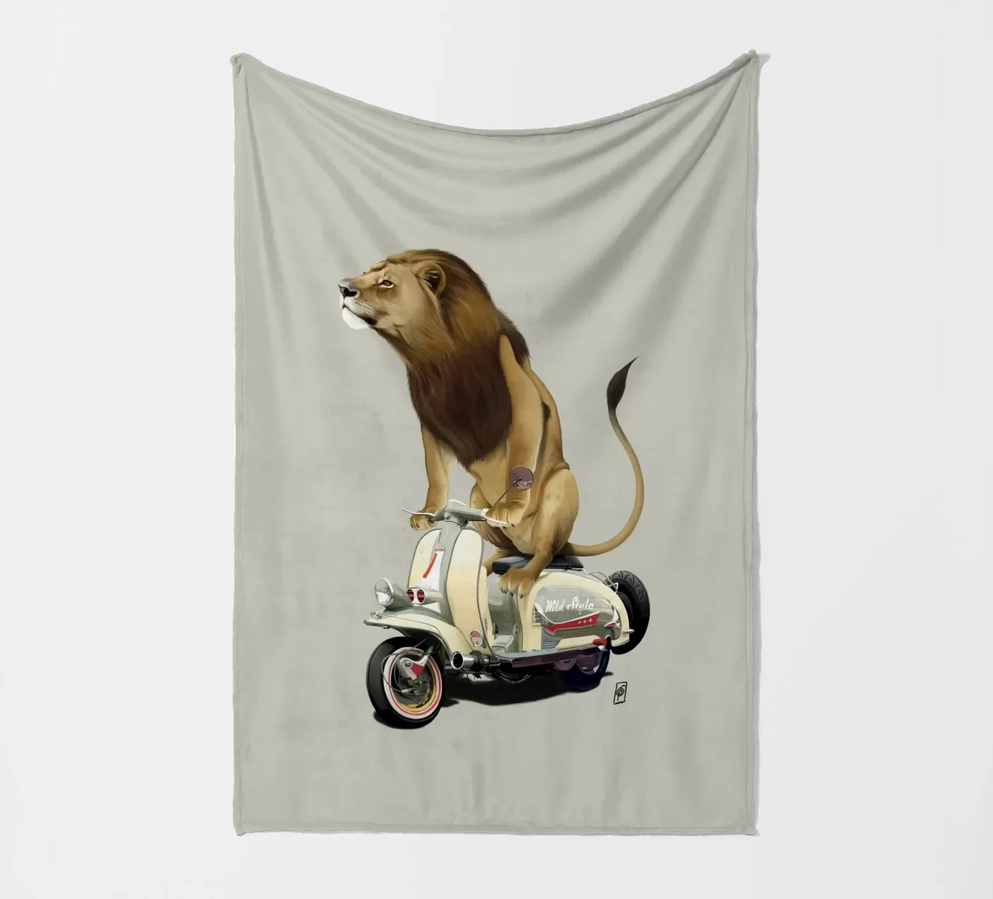 Lamb (Colour) fleecedeken van Rob Art | Illustration