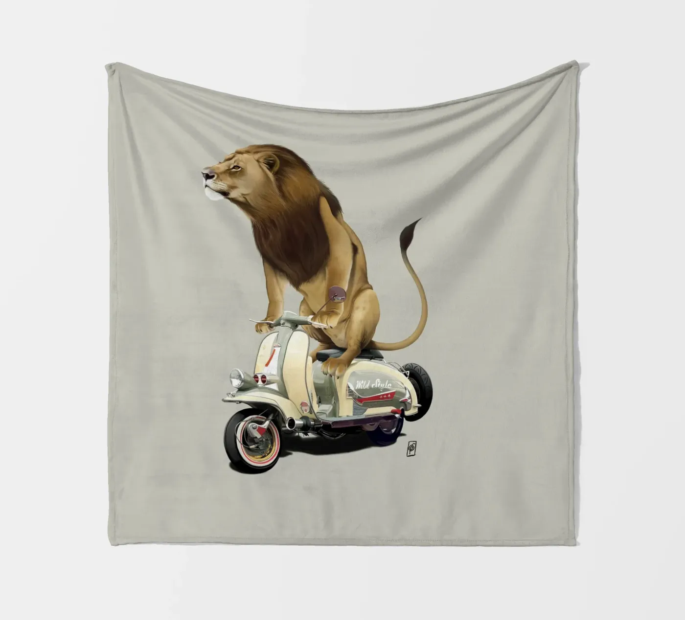Lamb (Colour) fleecedeken van Rob Art | Illustration
