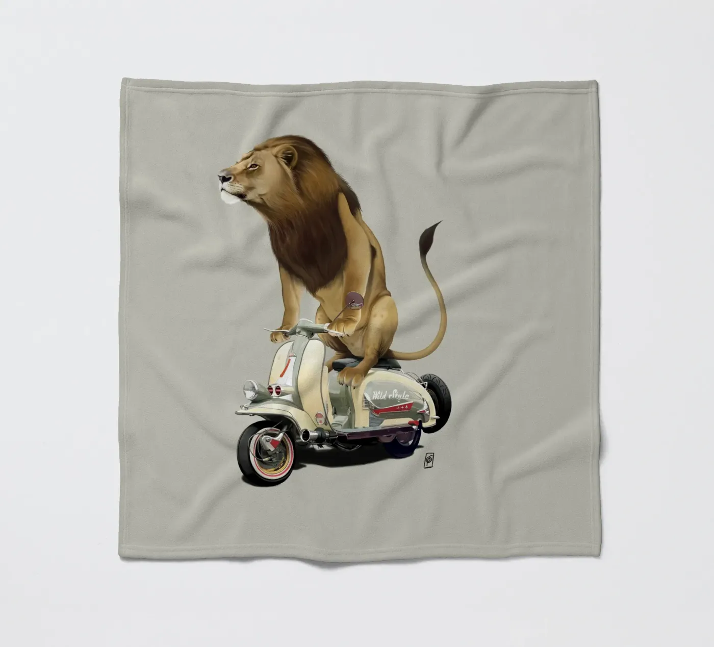 Lamb (Colour) fleecedeken van Rob Art | Illustration