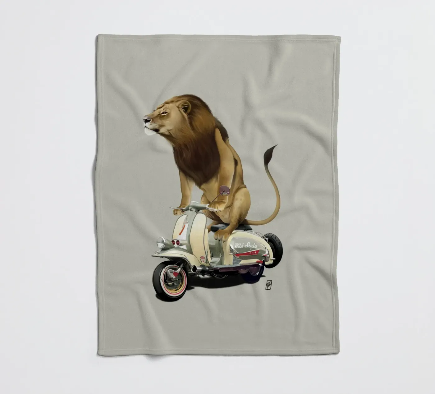 Lamb (Colour) fleecedeken van Rob Art | Illustration