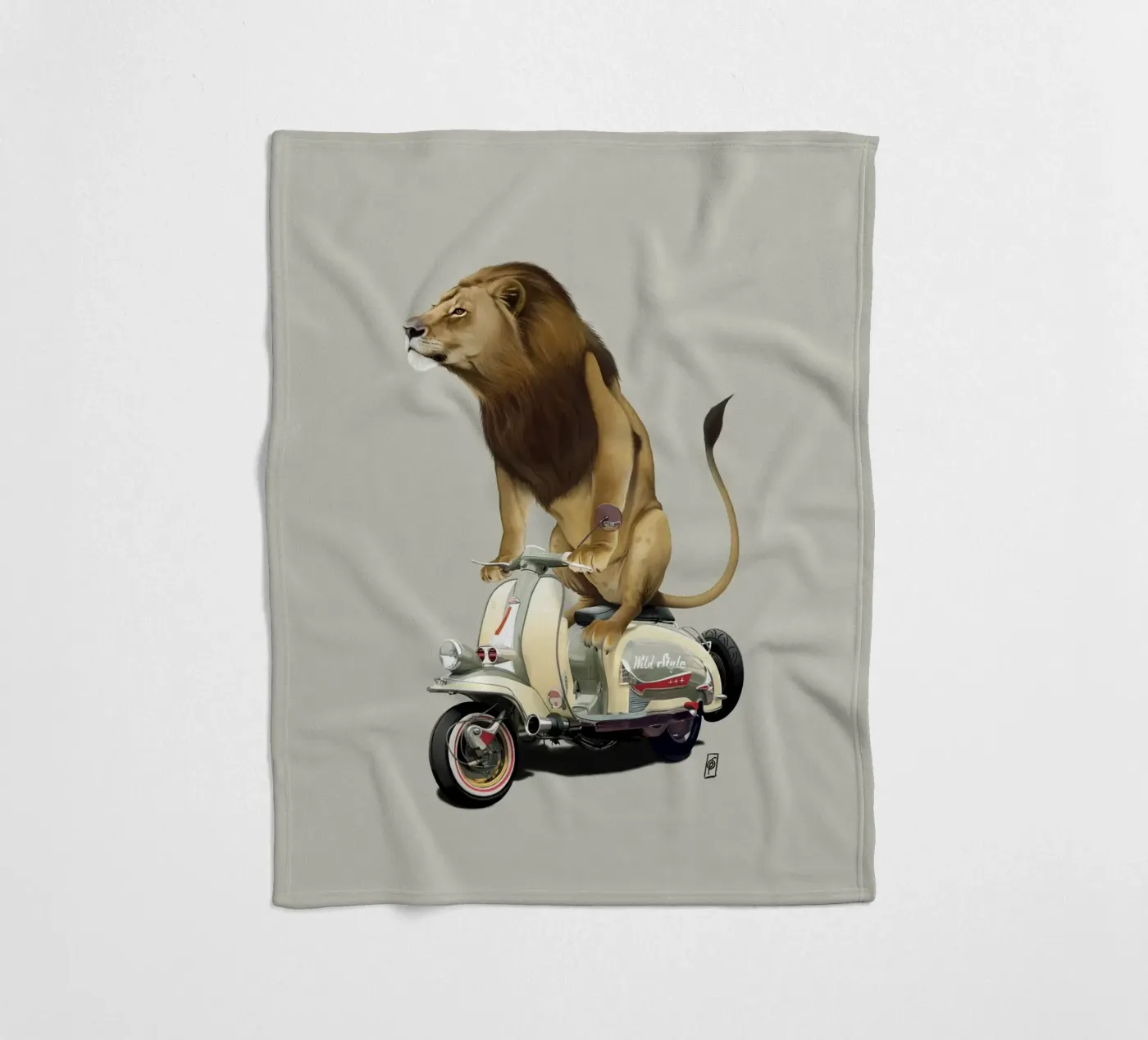 Lamb (Colour) fleecedeken van Rob Art | Illustration
