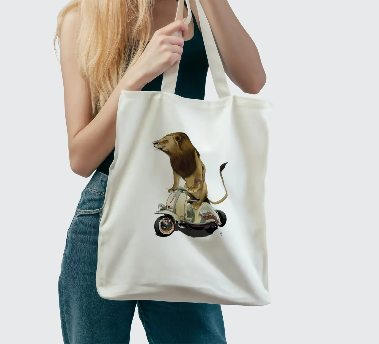 Lamb (Colour) borsa in juta da Rob Art | Illustration