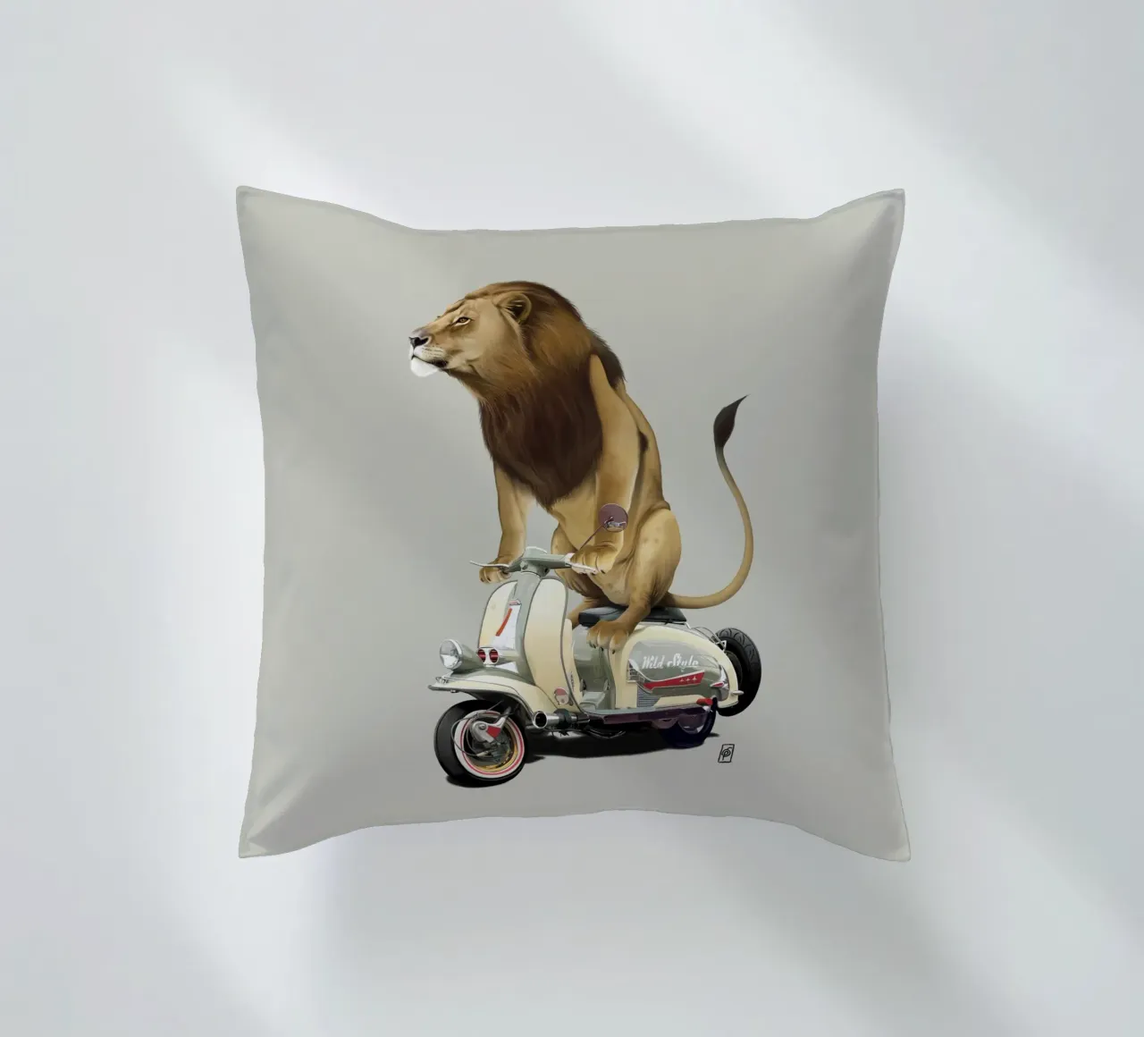 Lamb (Colour) cuscino da Rob Art | Illustration