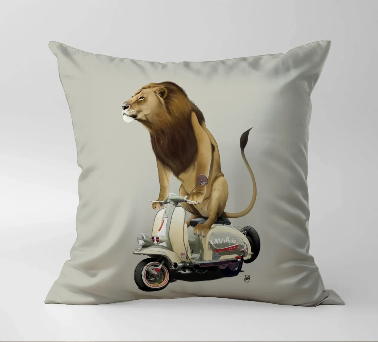 Lamb (Colour) cuscino da Rob Art | Illustration