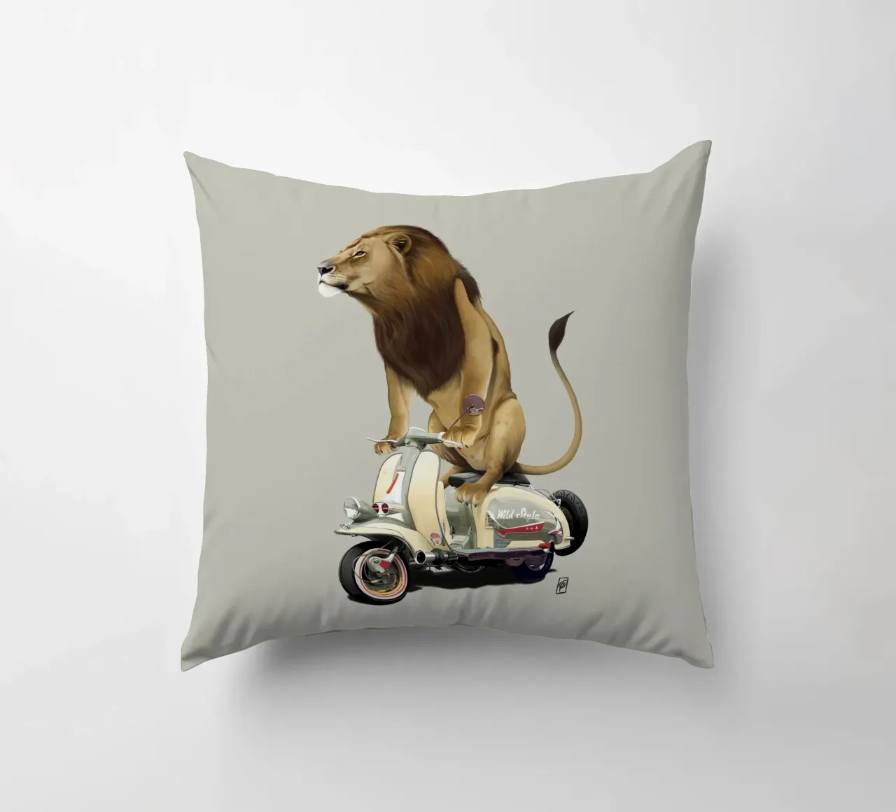 Lamb (Colour) cuscino da Rob Art | Illustration