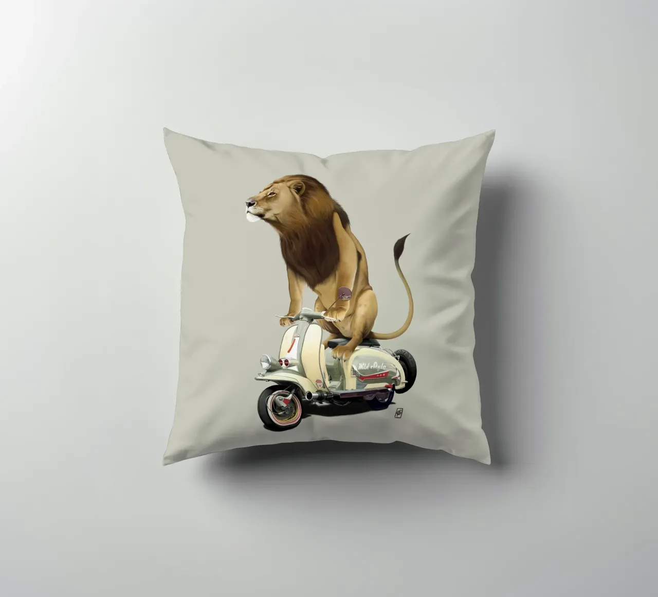 Lamb (Colour) cuscino da Rob Art | Illustration