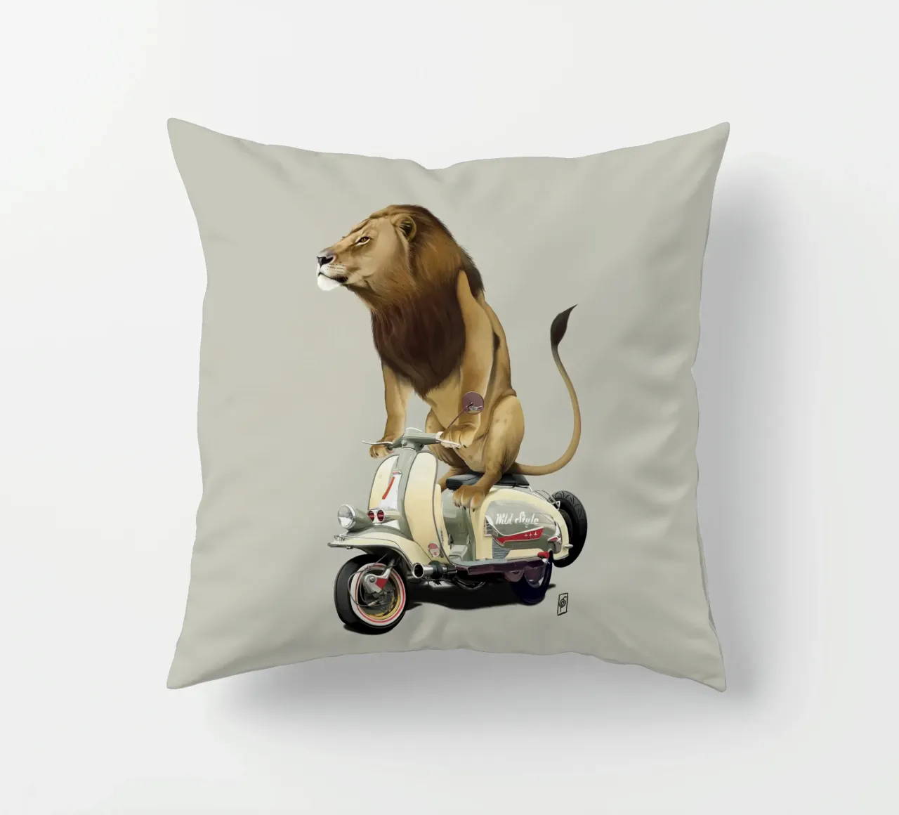 Lamb (Colour) cuscino da Rob Art | Illustration