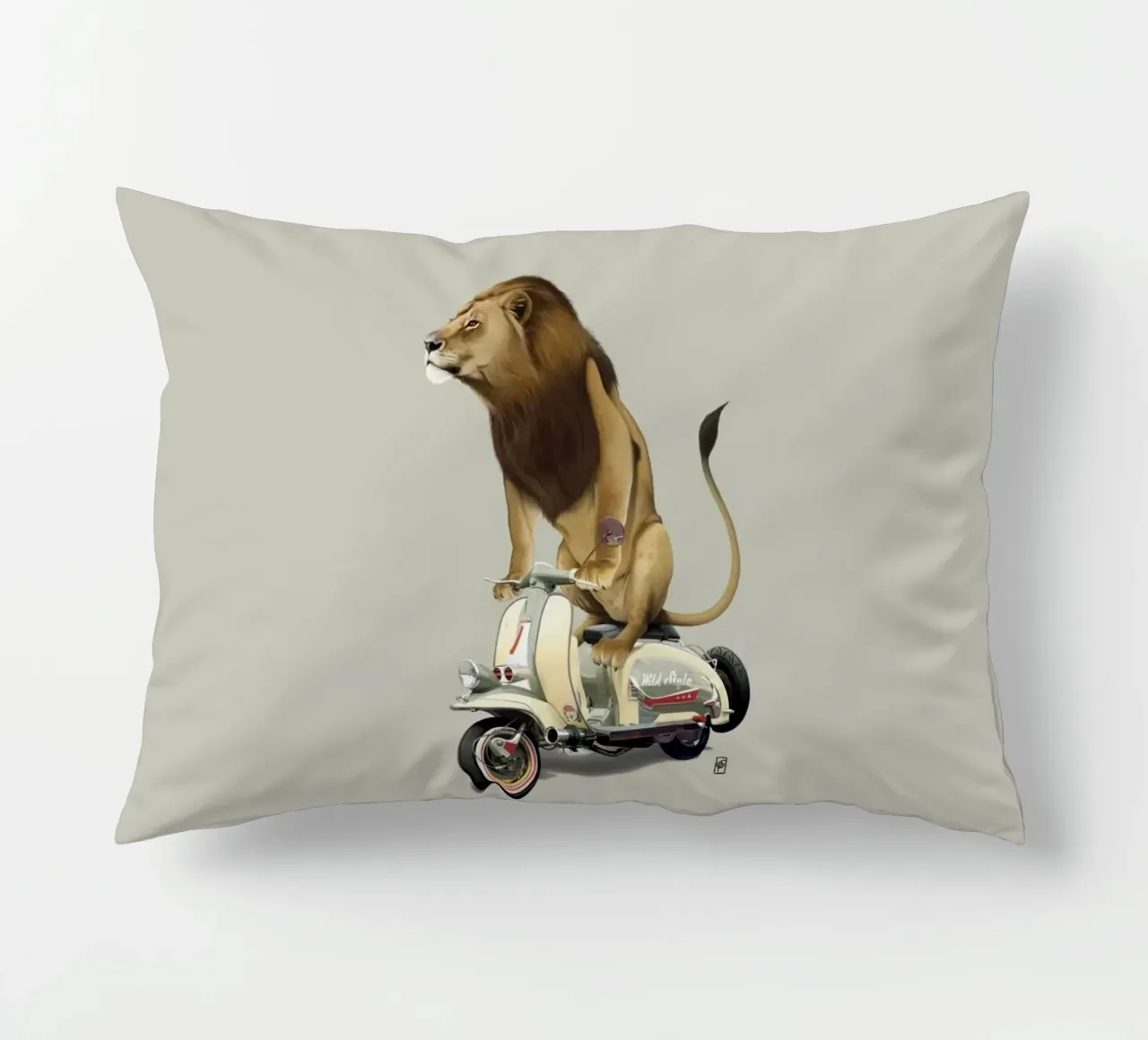 Lamb (Colour) cuscino da Rob Art | Illustration