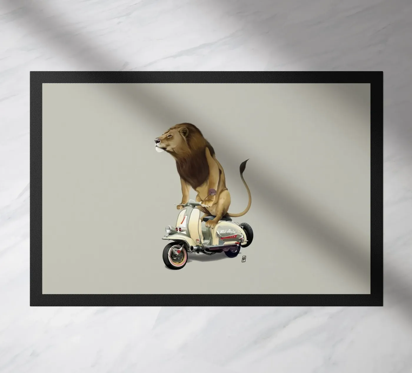 Lamb (Colour) Fußmatte von Rob Art | Illustration