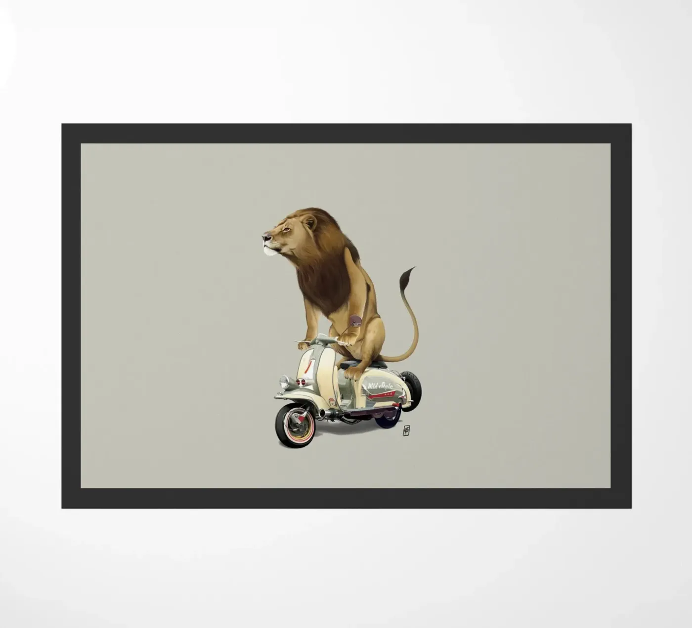 Lamb (Colour) Fußmatte von Rob Art | Illustration