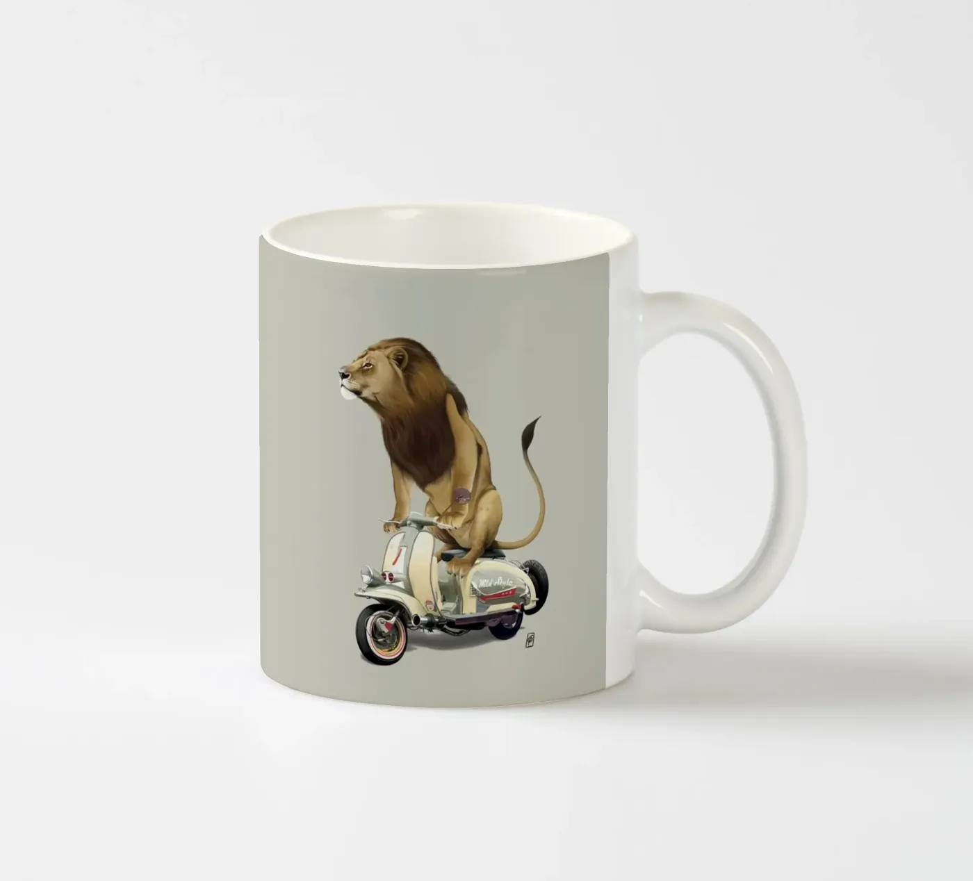 Lamb (Colour) ceramic mug by Rob Art | Illustration