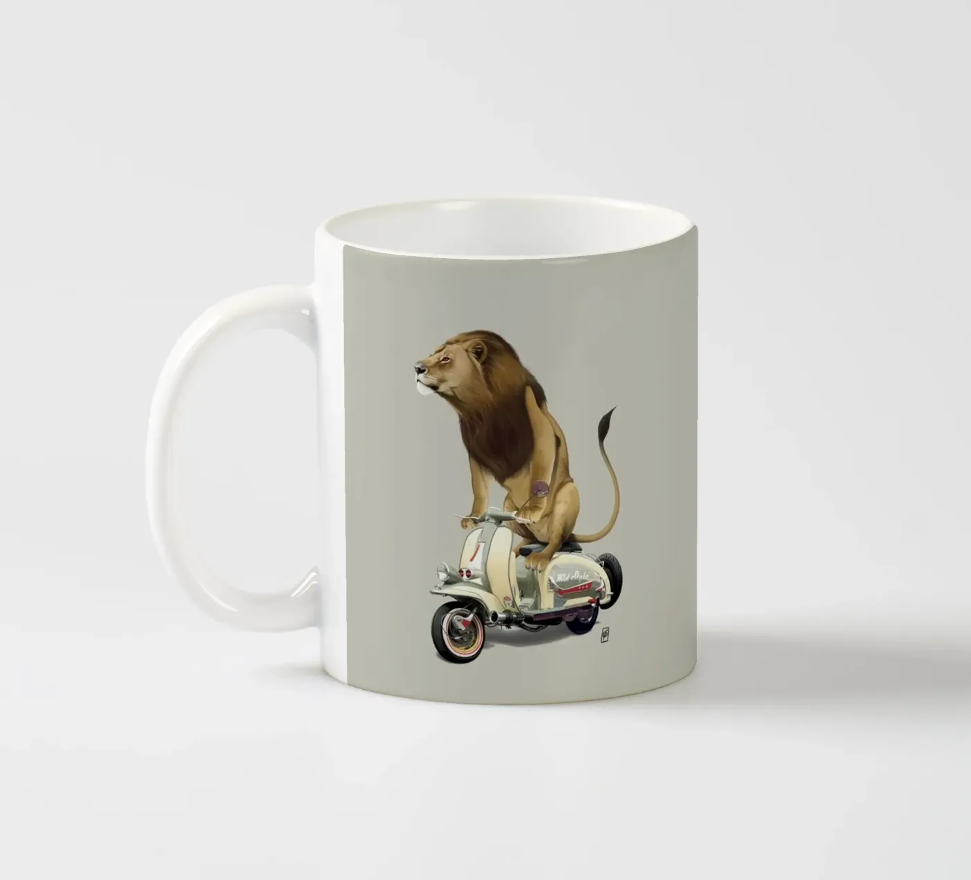 Lamb (Colour) ceramic mug by Rob Art | Illustration
