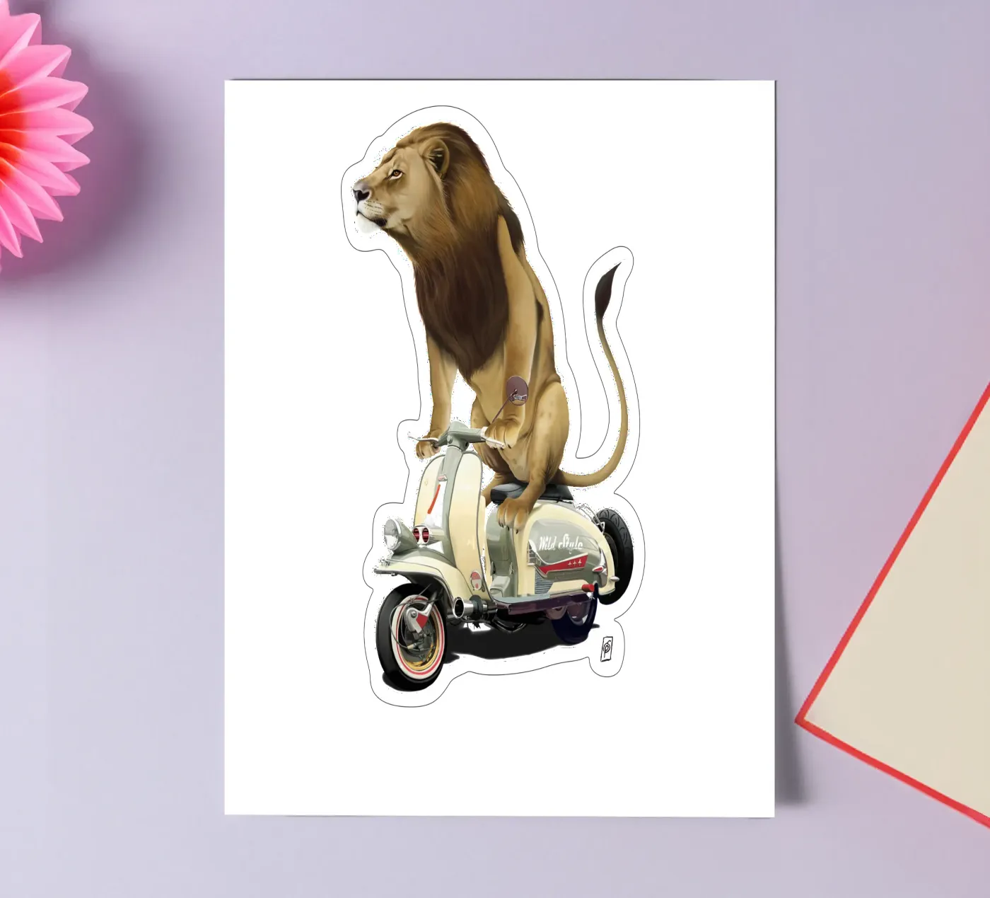 Lamb (Colour) sticker sheet by Rob Art | Illustration