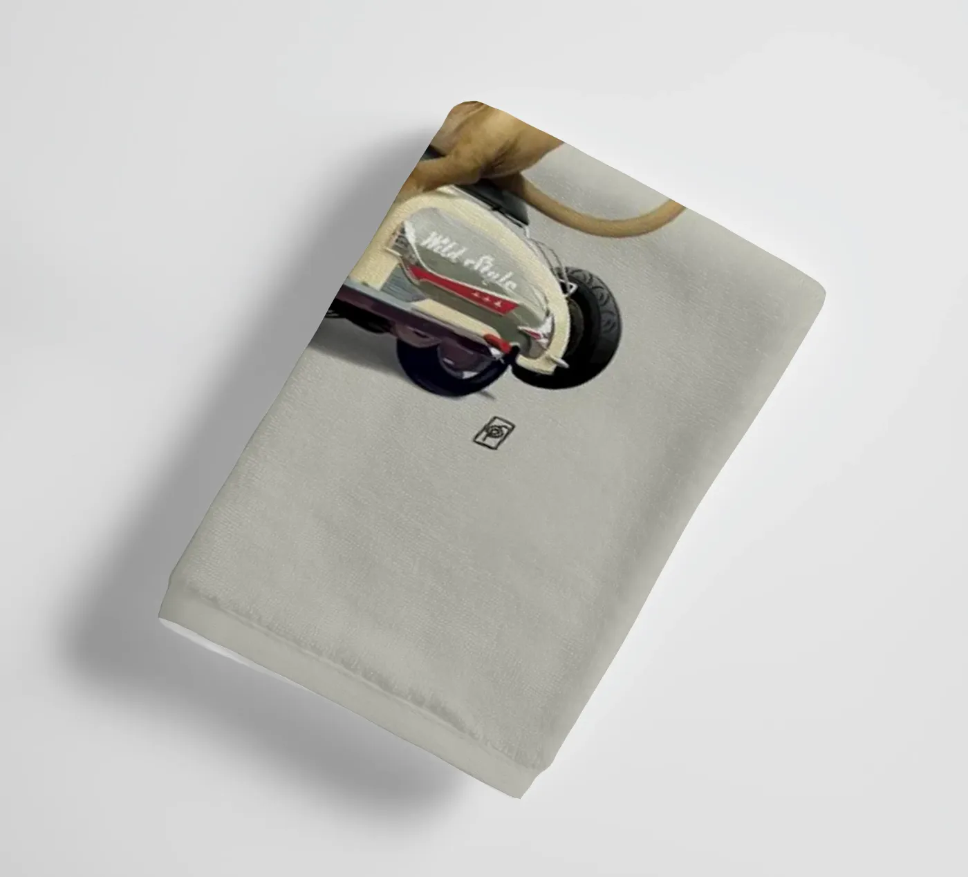 Lamb (Colour) towel by Rob Art | Illustration