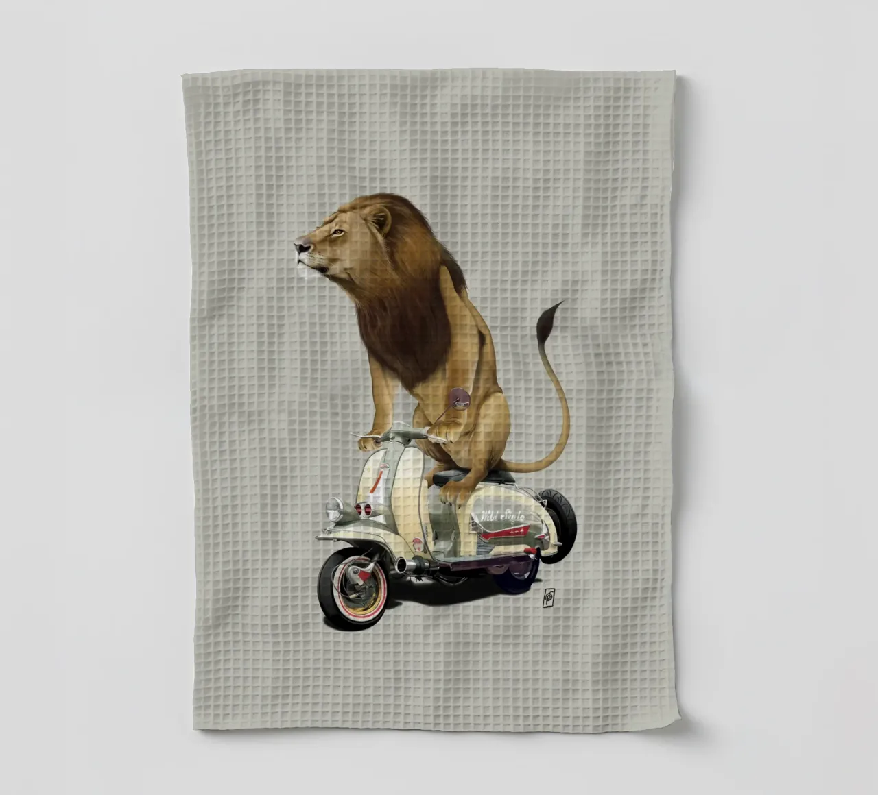 Lamb (Colour) canovaccio da cucina da Rob Art | Illustration